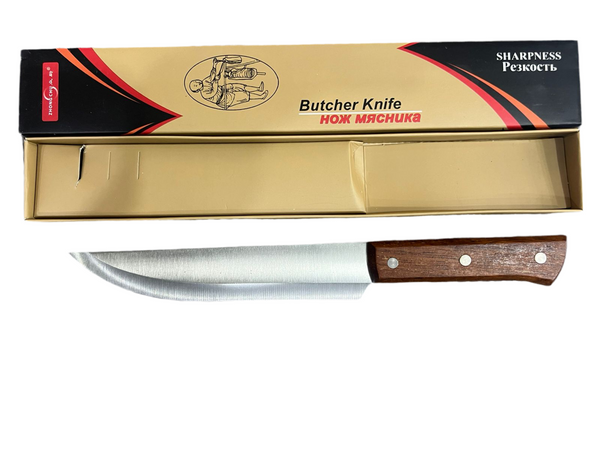 High Quality Wooden Handle Butcher Knife Stainless Steel X004