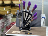 HIGH QUALITY BASS KNIFE SET PURPLE COLOR