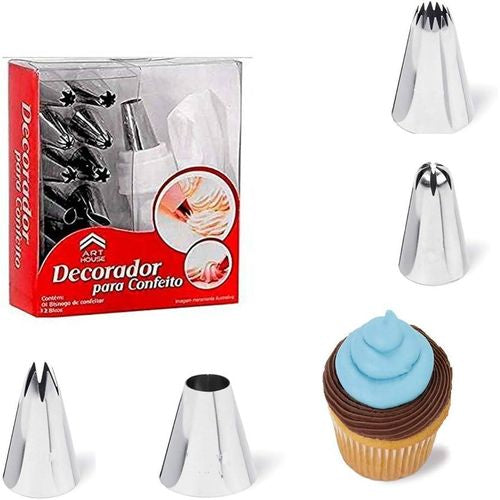 Cake Decorating Set for Icing Piping Tips Tool Kit of 15Pcs