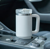 Tyeso Large Vacuum Insulated Coffee Cup 900ML Stainless Steel Thermal Flask Tumbler Water Bottle Ice Cool Car Cup