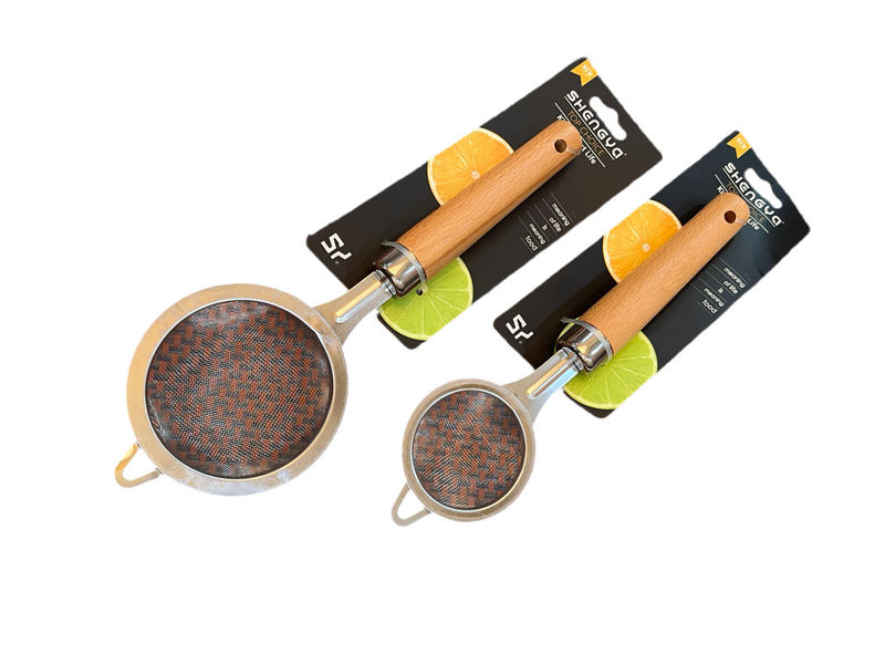 Shengya Top Choice Wooden Handle Tea Strainers