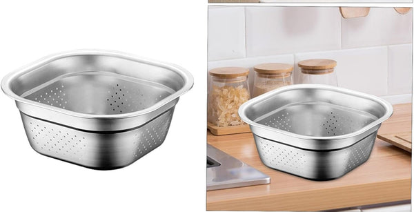 Colander Drainer Basket Rice Colander Strainer Stainless Steel