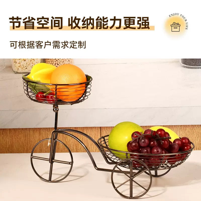 Stainless Steel Cycle Style Fruit Basket