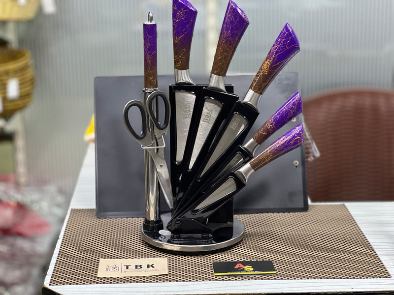 HIGH QUALITY BASS KNIFE SET PURPLE COLOR