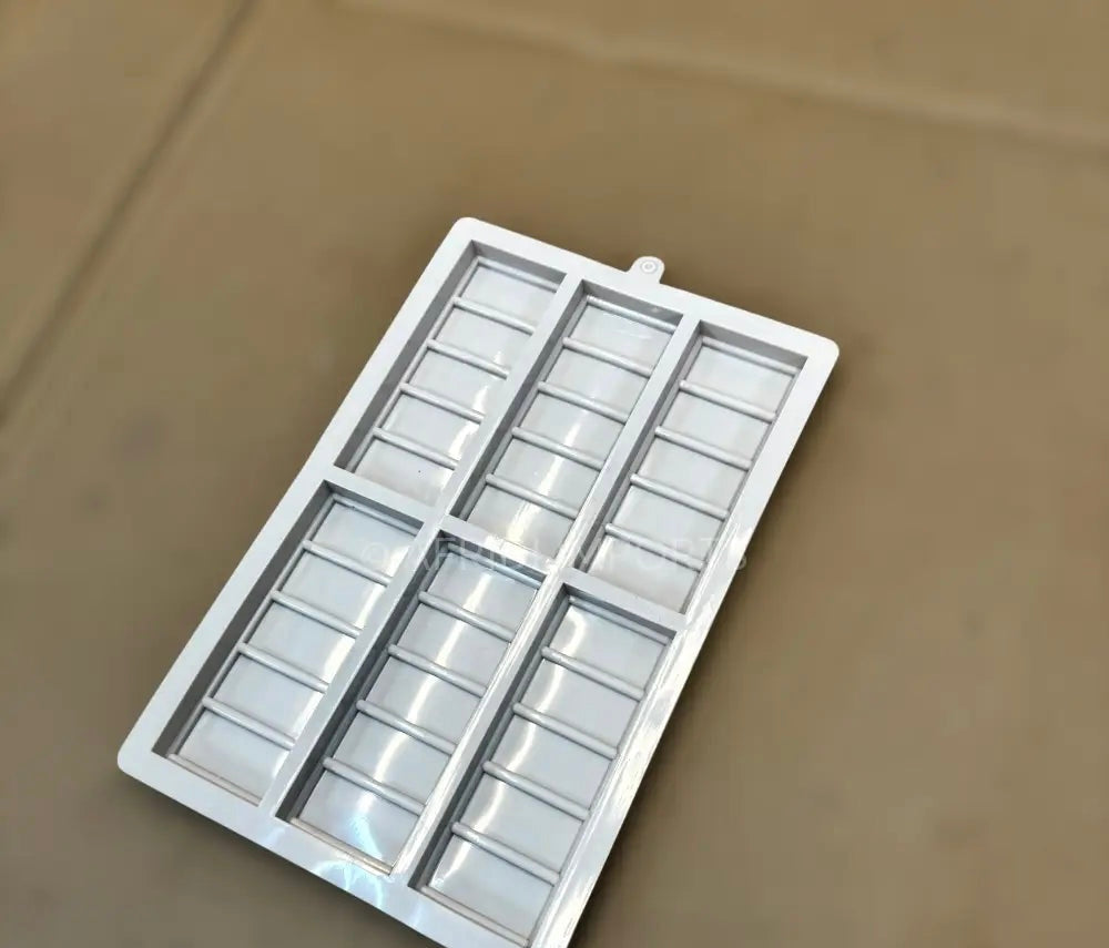 Silicone Chocolate Bar Mold – 6 Cavity D530E