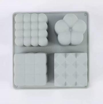 Silicone Cube Mold for Candles, Soap & Crafts G370E