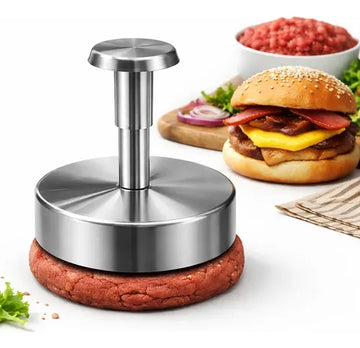Stainless Steel Hamburger Patty Maker – 10" & 8”