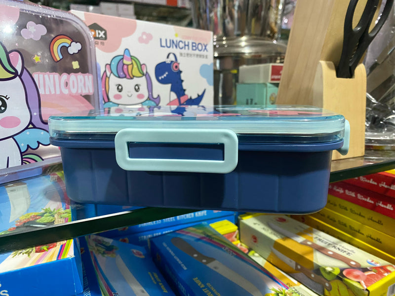 Cartoon Stainless Steel 304 Lunch Box With Spoon And Chopsticks Leak Proof Bento Box Student Food Container