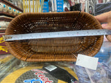 Oval Wicker Bread Basket  Tabletop Food Fruit Vegetables Serving Baskets Trays