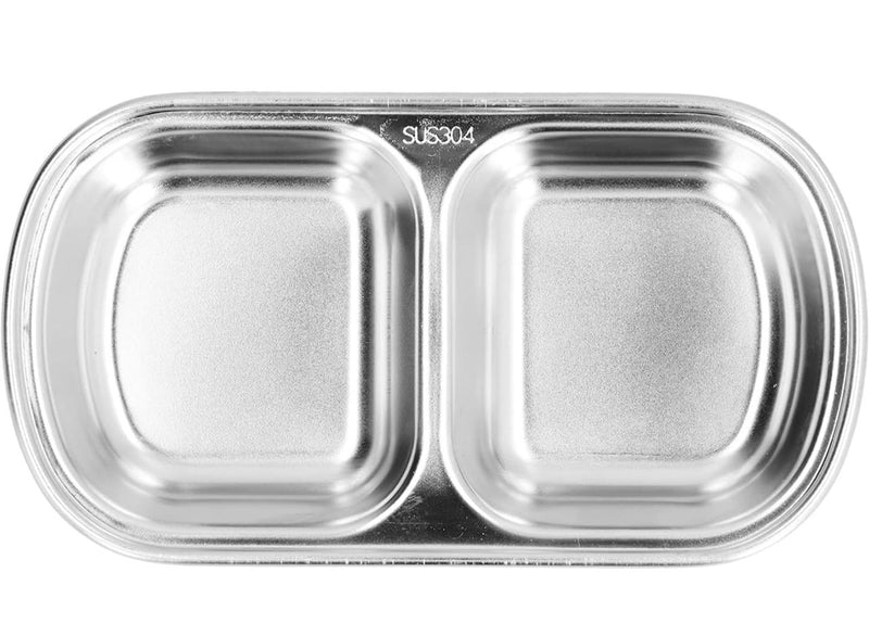 Stainless Steel Divided Sauce Plate 1 2 AND 3 CELLS