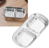 Stainless Steel Divided Sauce Plate 1 2 AND 3 CELLS