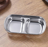 Stainless Steel Divided Sauce Plate 1 2 AND 3 CELLS