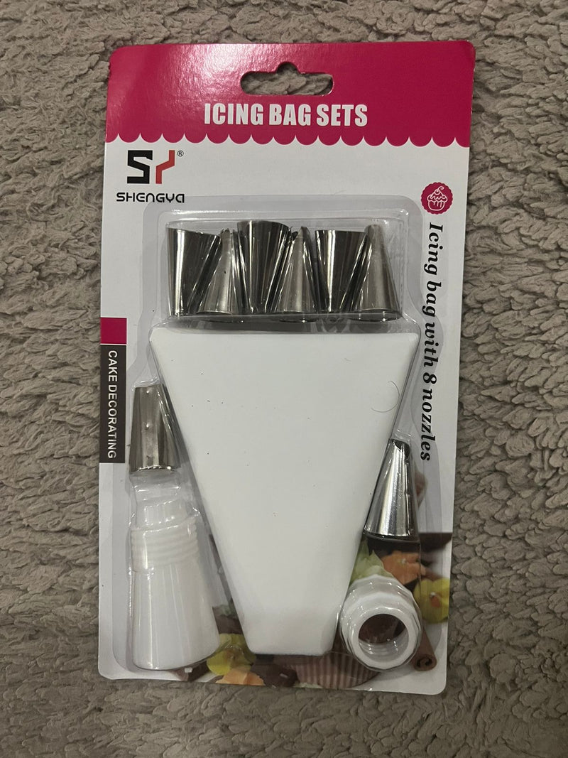 Shengya Icing Bag Set of 11Pcs for Baking