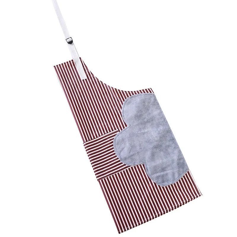 Hand Wiping Waterproof Kitchen Apron Wipeable Oil Resistant Apron