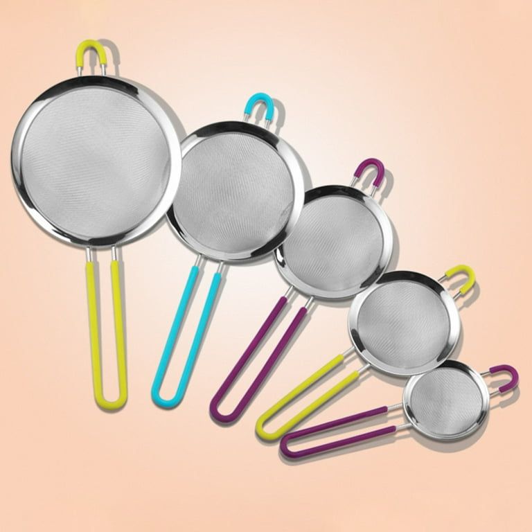 Stainless Steel Tea Strainers With Silicone Coated Handles