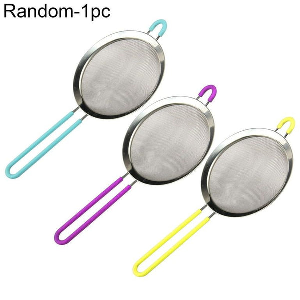 Stainless Steel Tea Strainers With Silicone Coated Handles