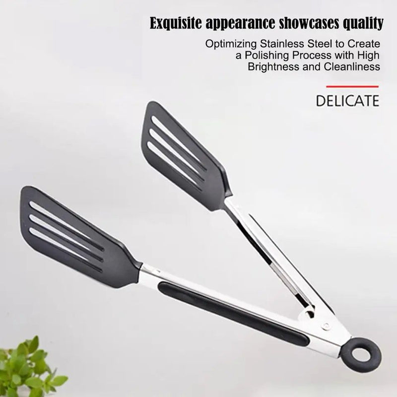 Stainless Steel Non Stick Tongs With Lock