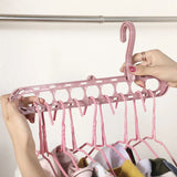 Pack of 2 Cloth Hanger Organizer Space Saving