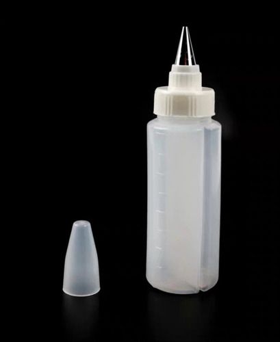 Double Cake Decorating Icing Bottle with Stainless Steel Nozzle