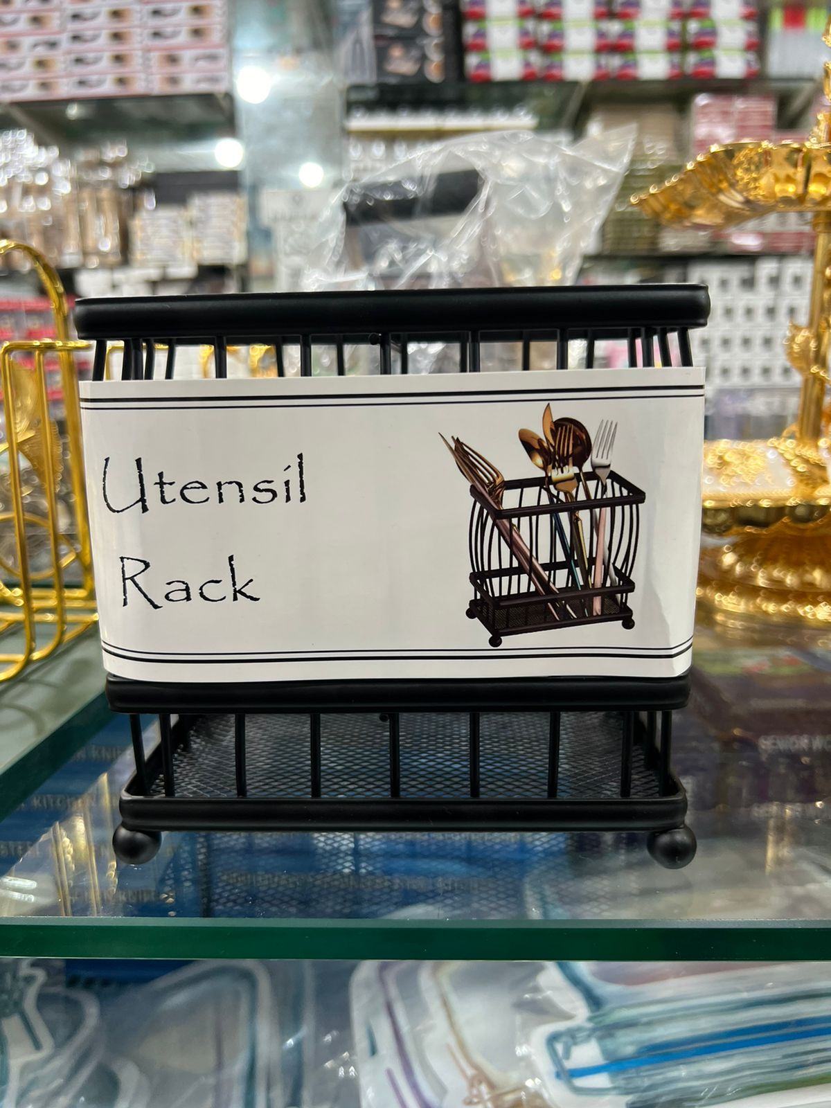 Utrensils Rack Black Stainless Steel Utensil Rack – TheBawarchiKhana