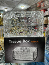 Transparent Acrylic Tissue Box Home Living Room Decorate Table Ornaments