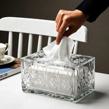 Transparent Acrylic Tissue Box Home Living Room Decorate Table Ornaments