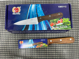 Hard Durable Wooden Handle Stainless Steel Knife KM5112