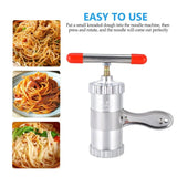 Manual Noodle Making Machine Stainless Steel Spaghetti Maker