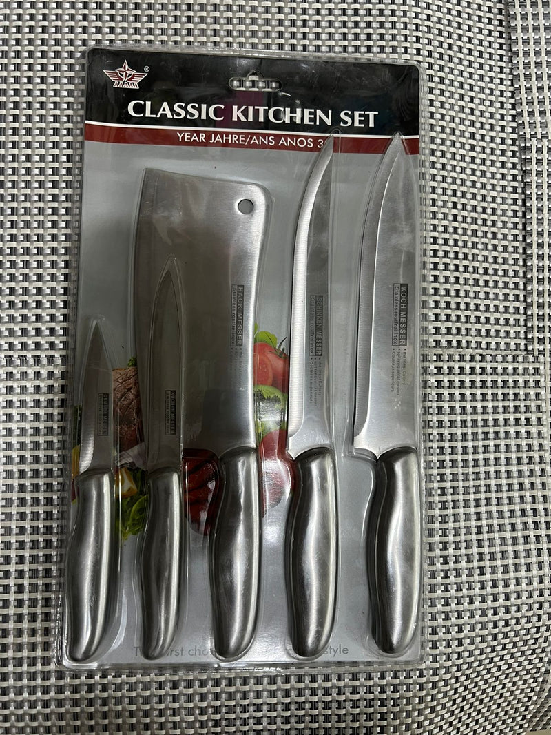 Classic Kitchen Knife Set of 5Pcs