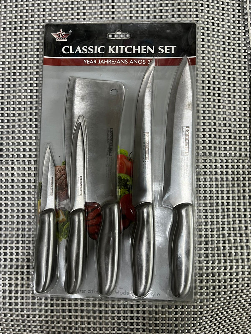 Classic Kitchen Knife Set of 5Pcs