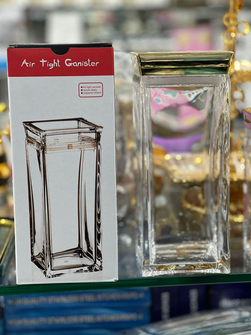 Acrylic Airtight Jars 1000ML and 1500ML - TheBawarchiKhana